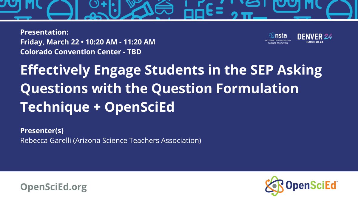 Learn how to engage your students in the Question Formulation Technique (QFT) to help them develop questions and ideas about the phenomenon in an OpenSciEd unit. #NSTA24 #LearnwithOpenSciEd Check out more #OpenSciEd sessions here ➡️ tinyurl.com/mwj3m8e9
