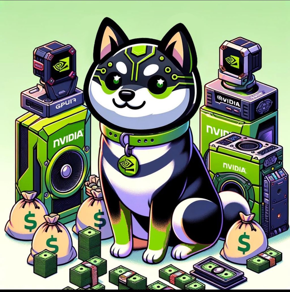 SneakyPumper's tweet photo. @NvidiaInu @cryptocom $NINU getting ready to giga-send! 🚀💚 https://t.co/ixz67BlIZW