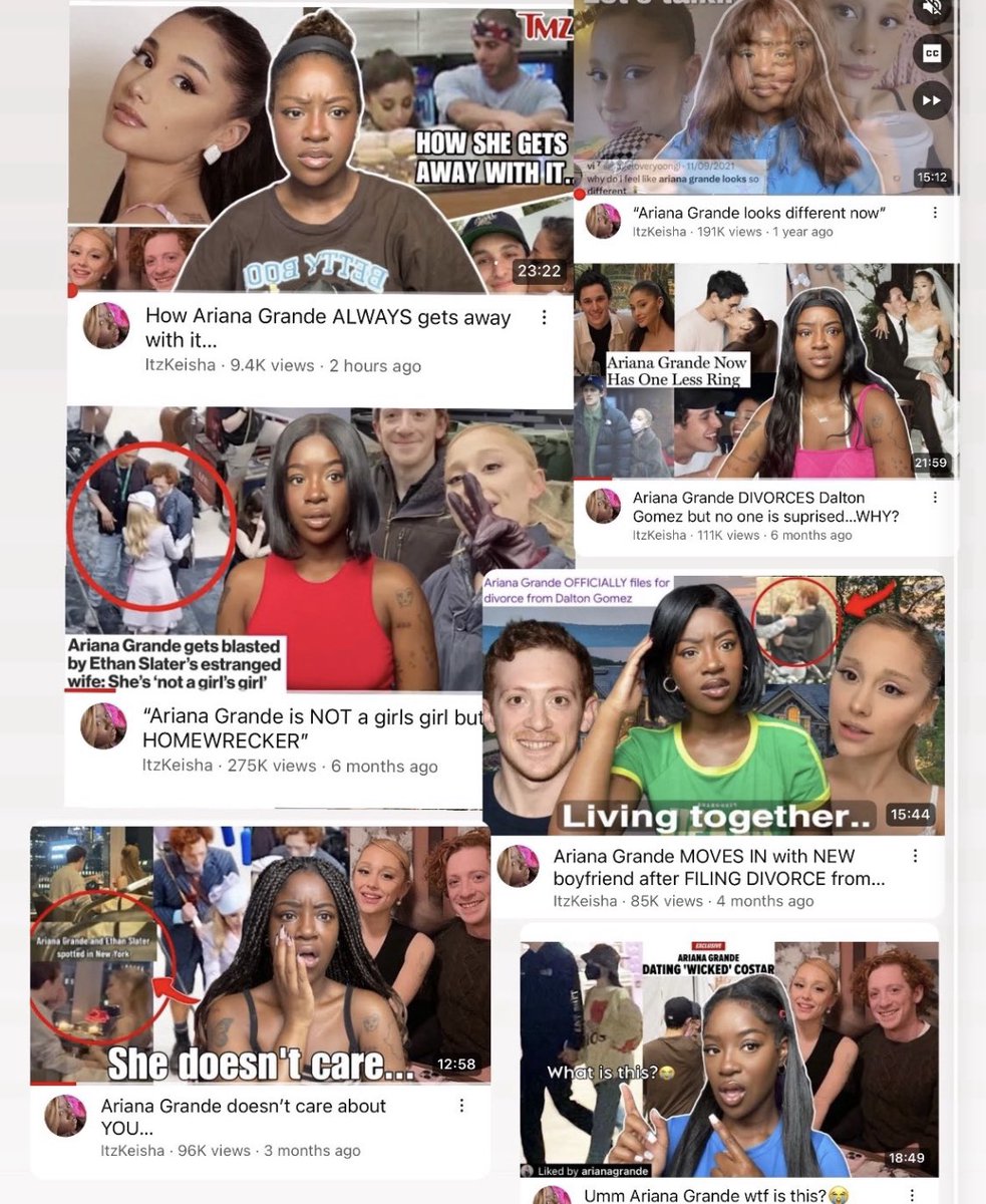 myhairstan_'s tweet photo. Everyone switching up on Ariana just shows that it really was just a trend to hate on her and was for clout and views. Just sad https://t.co/7mIH627WPw