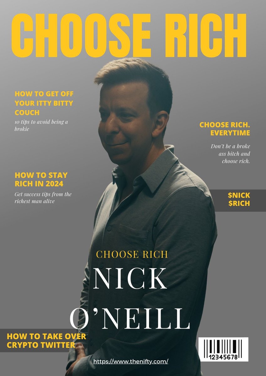 It’s the part of the cycle where the entire crypto twitter is teaming up with $NICK VS the world and their community notes. 

CHOOSE RICH.