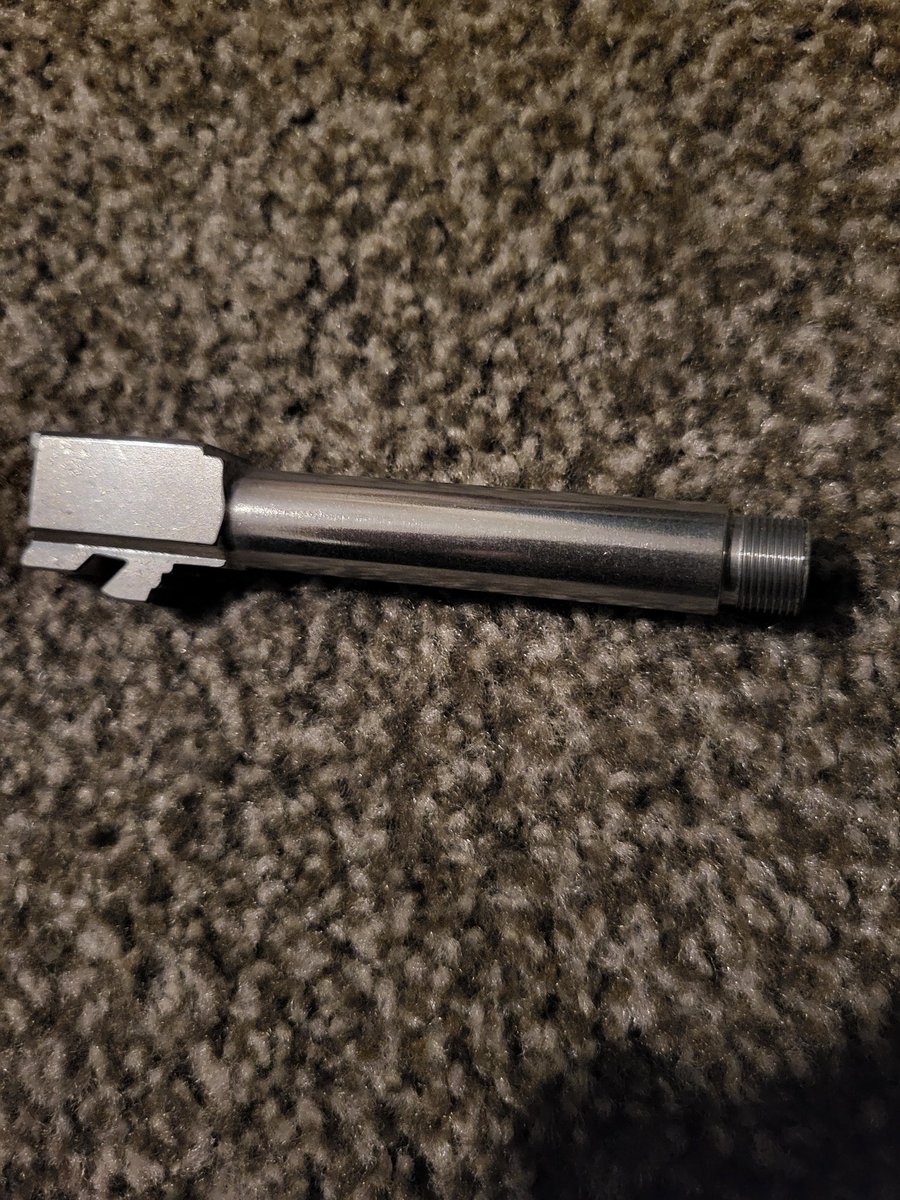 Picked up this glock 19 threaded barrel from @aimsurplus. Appreciate you guys on the fast delivery. Any suggestions for what to actually screw on this?