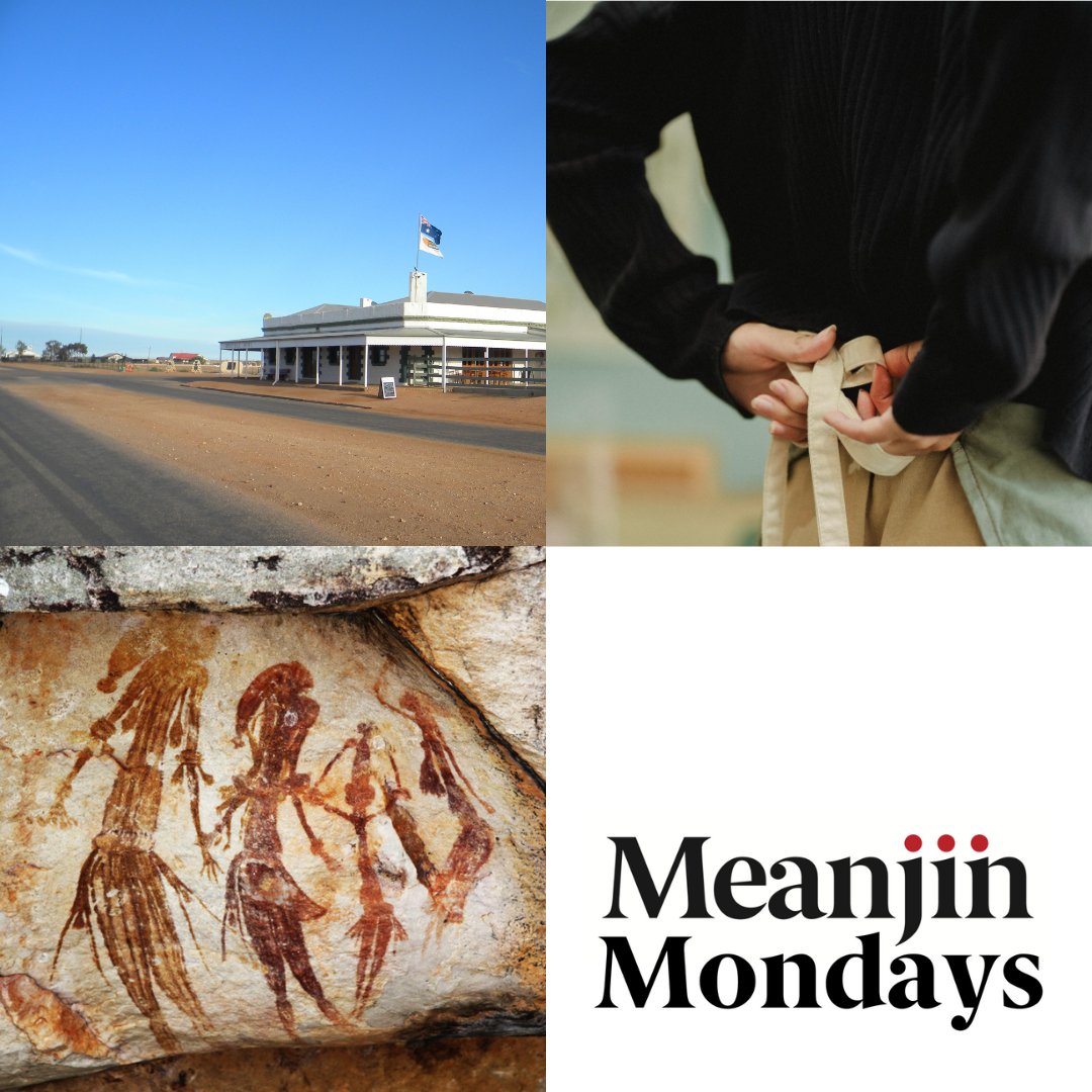 Meanjin Mondays is back on 18 March at 5pm AEST!

Listen to four writers with new work in Meanjin 83.1 Autumn 2024 - Traudl Tan &amp; Kwini Elder Ambrose Mungala Chalarimeri, Michelle See-Tho and Elizabeth Smyth (<a href="/lizesmyth/">Elizabeth Smyth</a>)!

RSVP here for the Zoom link: eventbrite.com/e/meanjin-mond…