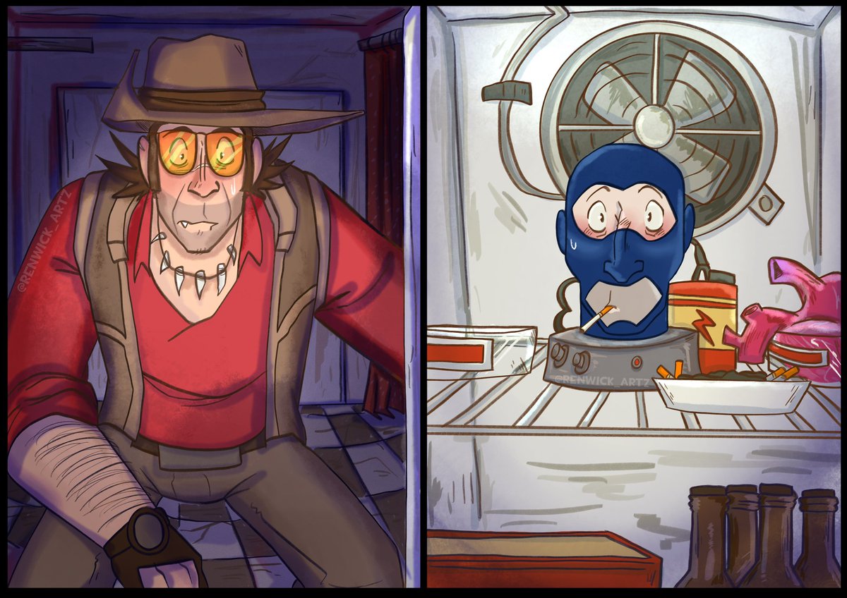Renwick_artz's tweet image. Fridge || I’d like to imagine this has happened a few times #sniperspy #tf2