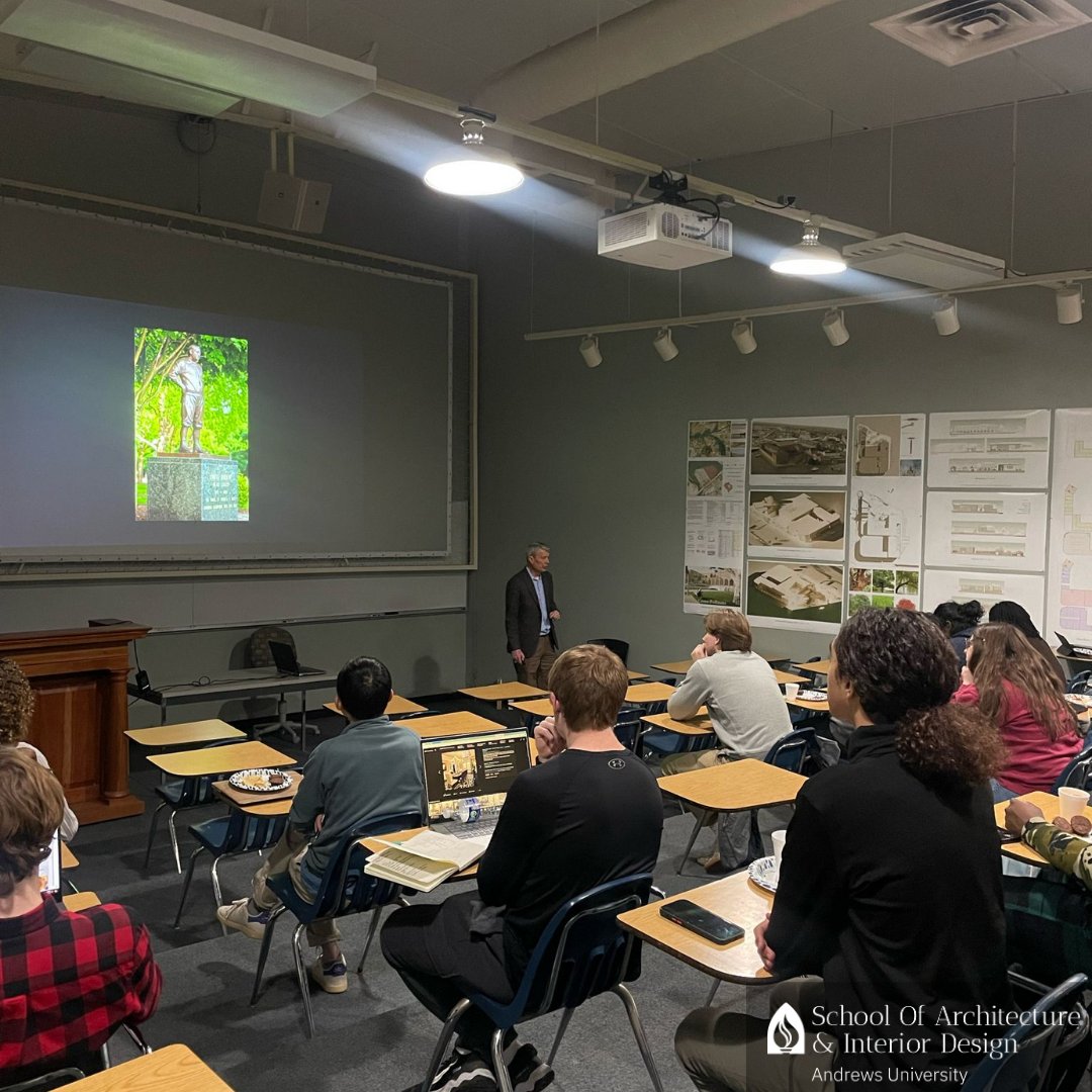 Grateful for the opportunity to expand our horizons with a captivating lecture from a campus architect from Notre Dame! 🏛️✨ Learning is always a journey we cherish at #AndrewsUniversity. Hope you enjoyed it as much as we did! #MySAID #GrowthMindset