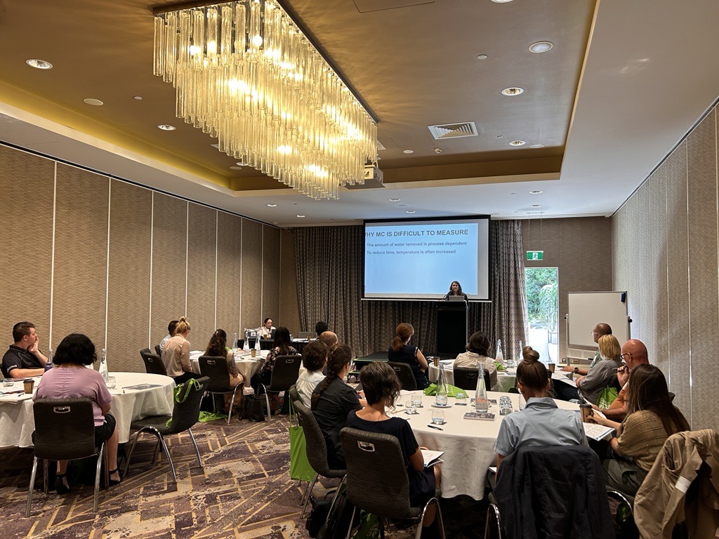 graintec's tweet image. HAPPENING NOW: The Importance of #WaterActivity Seminar - Brisbane feat. Mary Galloway, lead scientist of #AquaLab USA.

The comprehensive seminar on mastering moisture control and water activity is in full swing, with a captivated audience soaking up every valuable insight.