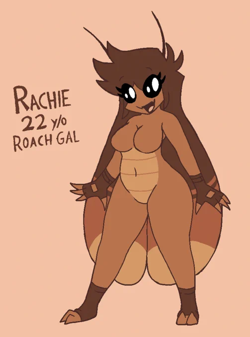 2022: woahoahah cockroach whit boobs funny titter 2024: Joke's over. This is my character Rachie.  