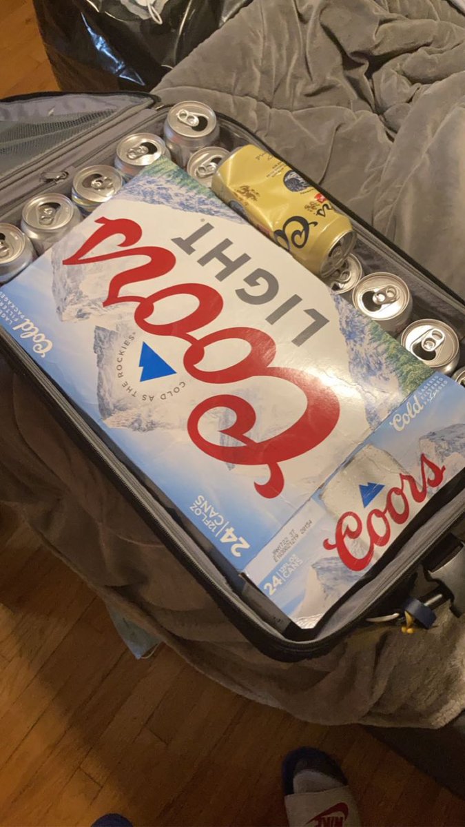 Do you know what suitcasing is?

Probably not, because I invented it to ruin my friends’ Tuesday nights. 

You pack a suitcase full of 60 beers and walk into your friend’s house. 

The next 4 hours are spent crushing ice cold coors lights, effectively ruining any plans they had.