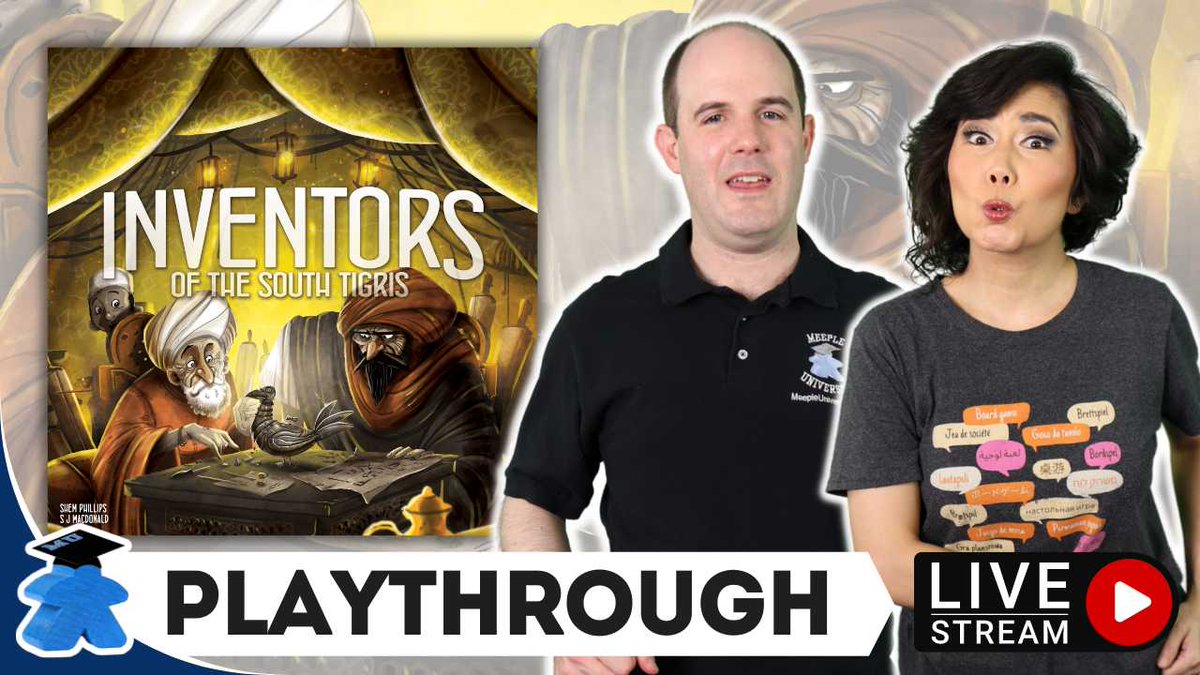 Join us and Shem Phillips (in the chat) this weekend for live playthrough of #InventorsOfTheSouthTigris - the third installment of the South Tigris series, also probably the most complex one👍😀 Set reminder here - youtube.com/live/3l8PIDBuR… @garphillgames