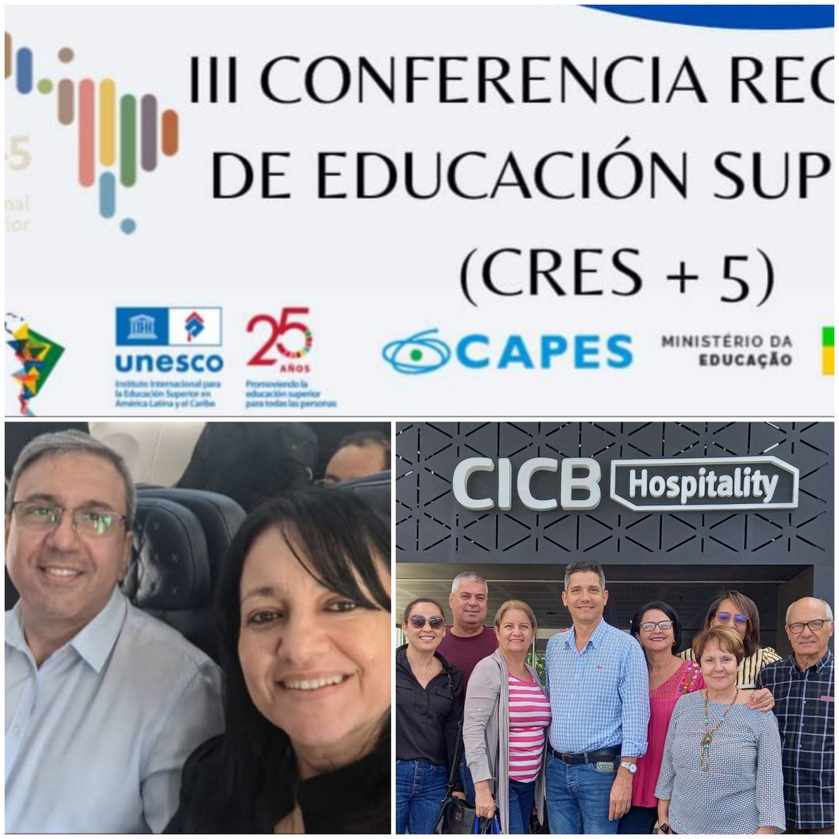 La delegación del Ministerio de Educación Superior de la República de Cuba a la Conferencia Regional de Educación Superior CRES+5 está en Brasilia Se inician los encuentros de trabajo entre delegaciones participantes @CubaMES @unesco_iesalc