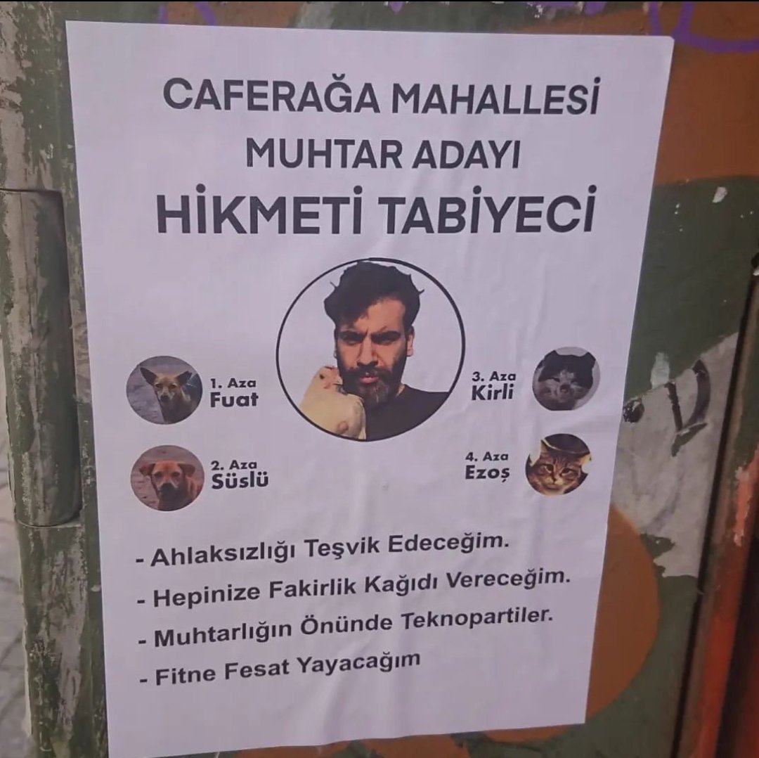 Muhtar adayım kim diye soranlar olmuş 🤣