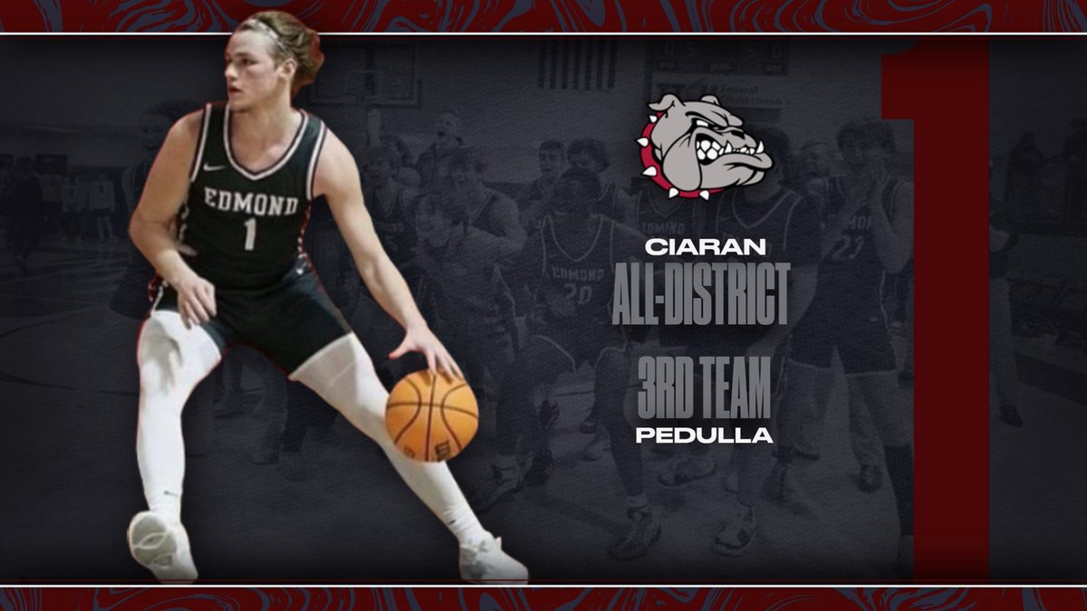 Congrats to our guy @CiaranPedulla on being selected 3rd team All-District! Ciaran's leadership and physical presence set the tone for the Dogs the 2nd half of the season! We are proud of you Ciaran! #BulldogWay