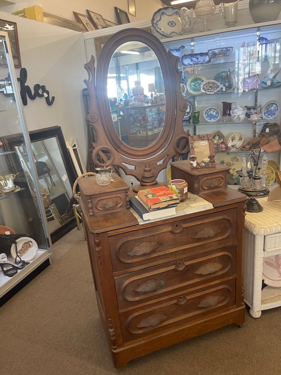 This Victorian walnut marble top dresser from circa 1880-1890 is just gorgeous and available in booth 1019.
Please call for purchase & availability
.
.
.
#AntiqueTrove #ScottsdaleAntiqueTrove #retro #vintage #antique #MidCenturyModern #AntiqueStore #MCM #VintageFurniture