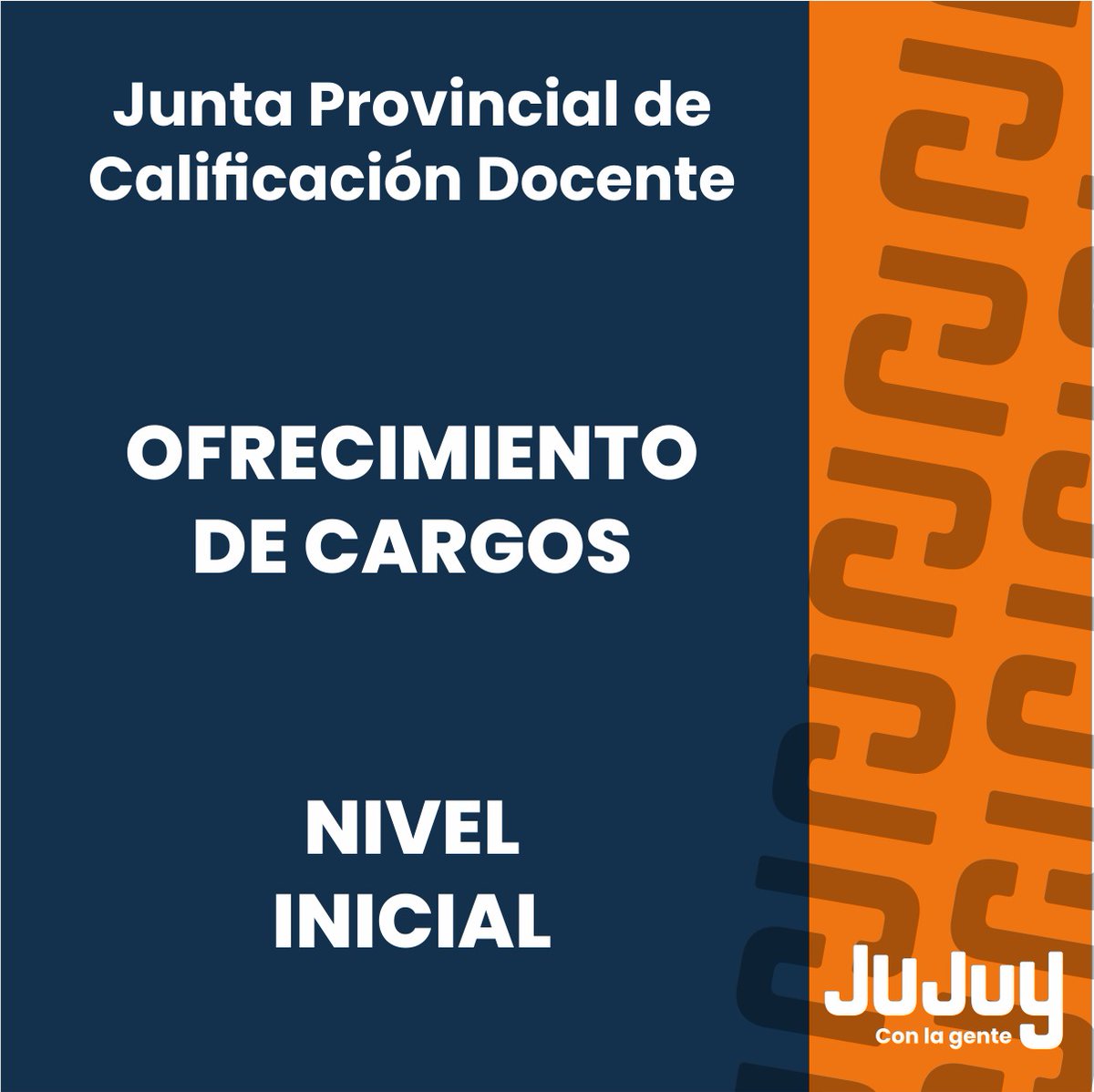 EducacionJujuy's tweet photo. El día 12 de marzo, se llevará a cabo el ofrecimiento de cargos vacantes para JI/JIN.
Link de acceso:https://t.co/kWrIDHwdbI
#NivelInicial #CargosVacantes #JPCD https://t.co/rh9MtgoXWL
