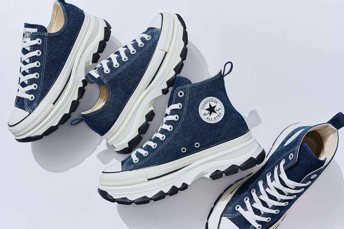 オールスターの次世代モデル、ALL STAR Ⓡ（オールスター アール）のソールアレンジモデルTREKWAVEからデニム素材を採用したモデルが登場‼️

商品は、下記よりご確認ください。
🔗gs.abc-mart.net/shop/g/g678571…

#abcマート #abcgs #kicks #sneakerhead #sneakers #japan #kickstagram #converseallstar