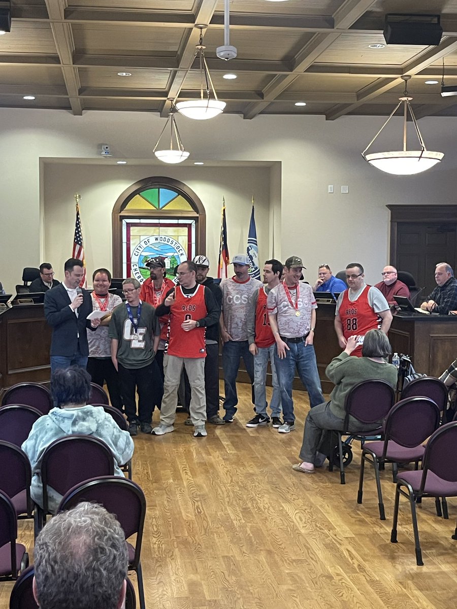 CCSO99's tweet photo. Thank you, @michaelcaldwell, for recognizing some of our Masters-aged athletes tonight! We appreciate the support from you &amp; @woodstockgagov! 

#AllTogether https://t.co/udgmHqGvb3