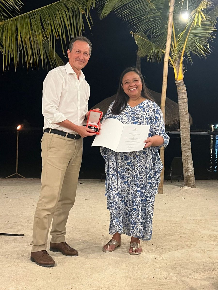 AustriaInPH's tweet photo. The informal ceremony took place at the Bluewater Marigabo Resort in Cebu on 8 March 2024.

Daghang Salamat, Mrs. Julie Alegrado Vergara, Consul a.h., for your excellent service and valuable support to the embassy over the years! 🇦🇹🇵🇭 #AUSTRIAinPH https://t.co/hEXJr48XYd