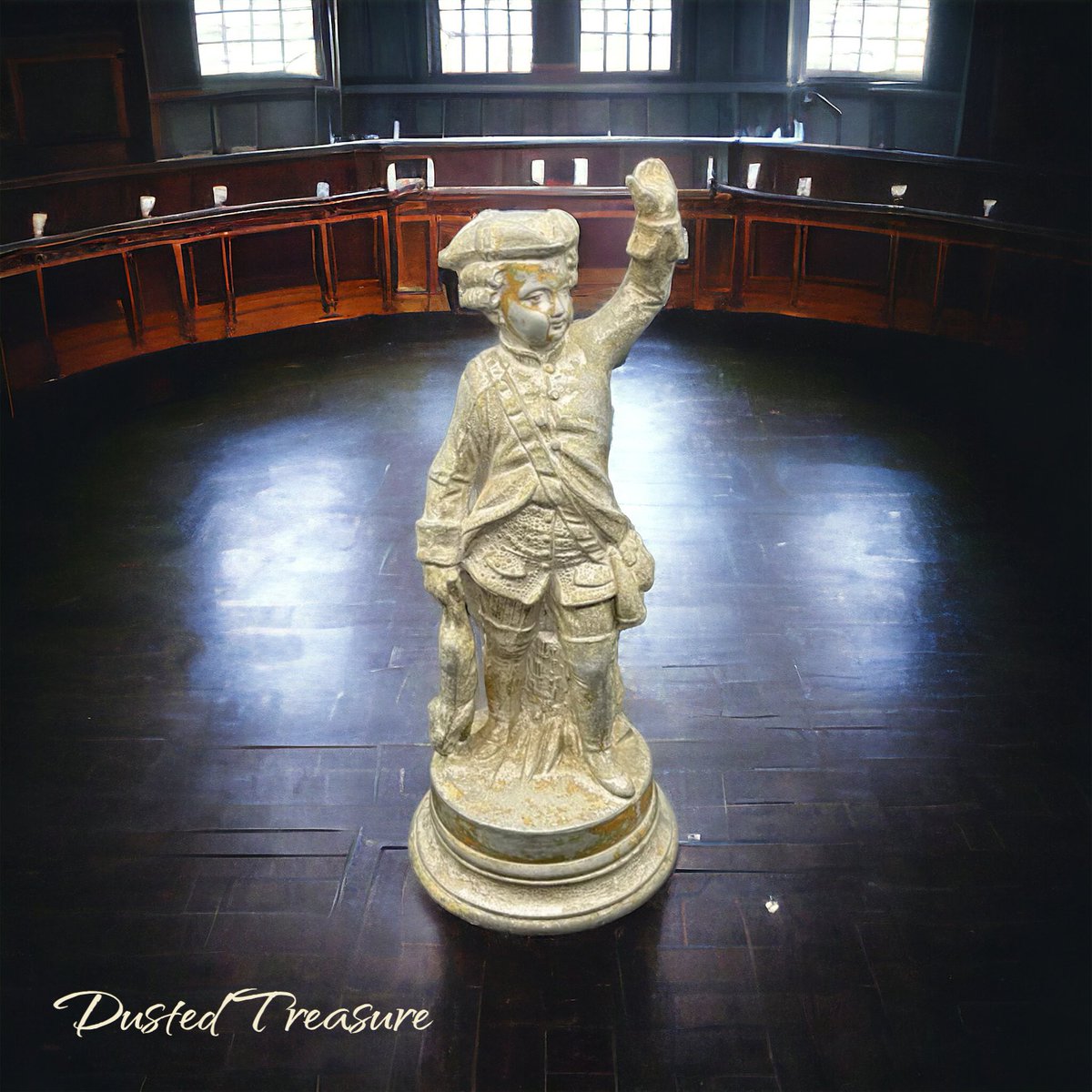 dustedtreasure.com
Or AndysDustedTreasure.etsy.com
This is a great piece. A British soldier finial, the soldier is holding a rabbit that he must’ve just caught for dinner. Screw hole on the bottom to screw onto a screw top post or staff. Visit me today!
#finials #britishsoldier