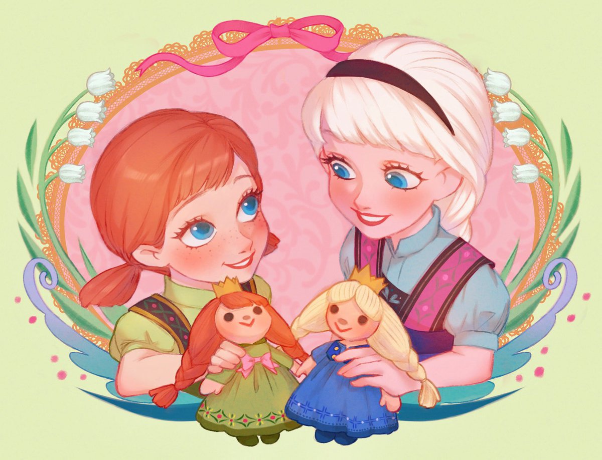 👸お人形遊び👸

 #アナと雪の女王 
 #Frozen 
 #Disneyfanart