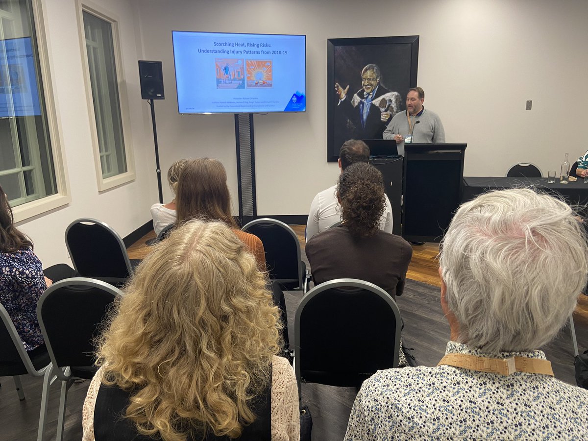 Up next <a href="/theAIPN/">The Australasian Injury Prevention Network</a> #AIPN24 conference <a href="/Franklin_R_C/">Richard C Franklin</a> presenting on the specific #injury findings from our wide ranging #heatwave work in QLD <a href="/publichealthhan/">Hannah Mason</a> <a href="/King_J_C/">Jemma</a> <a href="/jcu/">James Cook Uni</a>