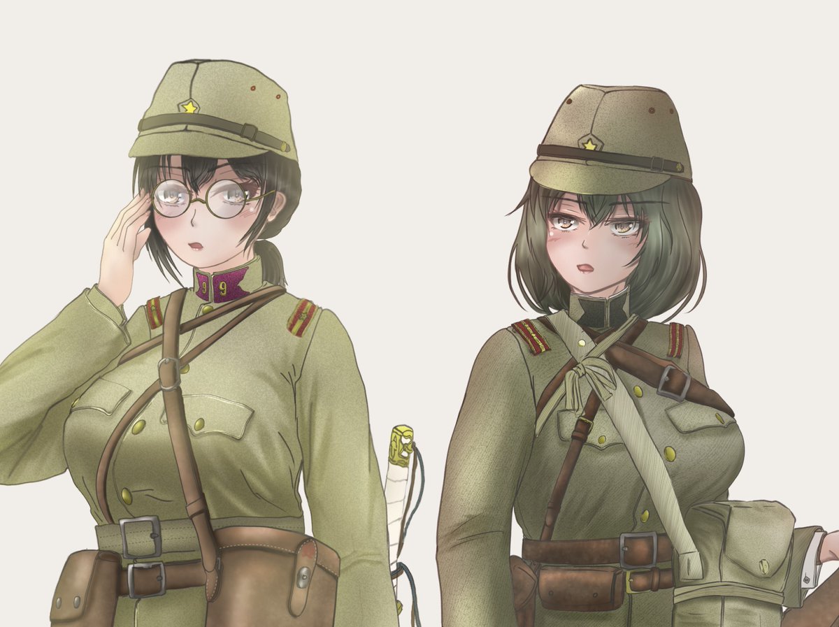 1girl weapon solo gun hat uniform military uniform  illustration images