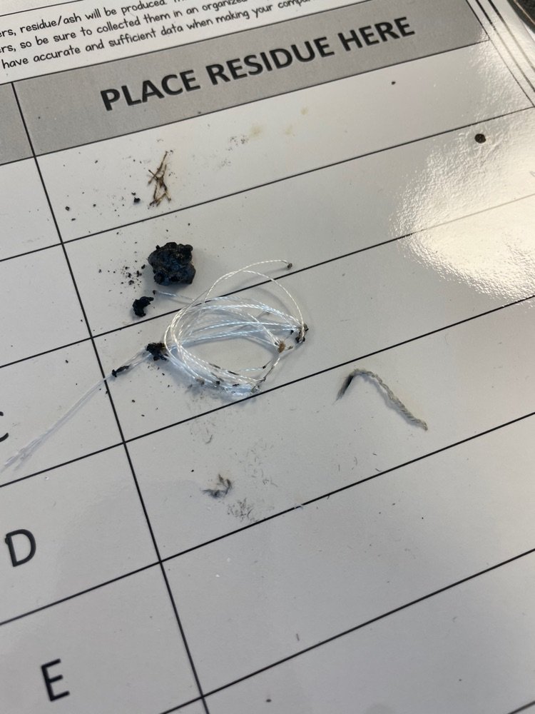 Feel the burn! Mr. Okpychs SUPA Forensics classes performed a fiber burn analysis to identify unknown fibers and compare them to a crime scene sample.