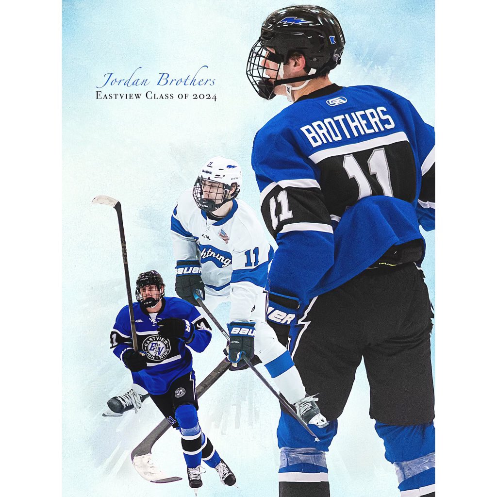 Congratulations to Senior Jordan Brothers on earning the title of Eastview Boys Hockey All Time Leading Scorer with 53 goals.  Jordan’s hockey career continues with the Wisconsin Windigo.  We wish him all the best!

- Photo credit to melissab.photography
