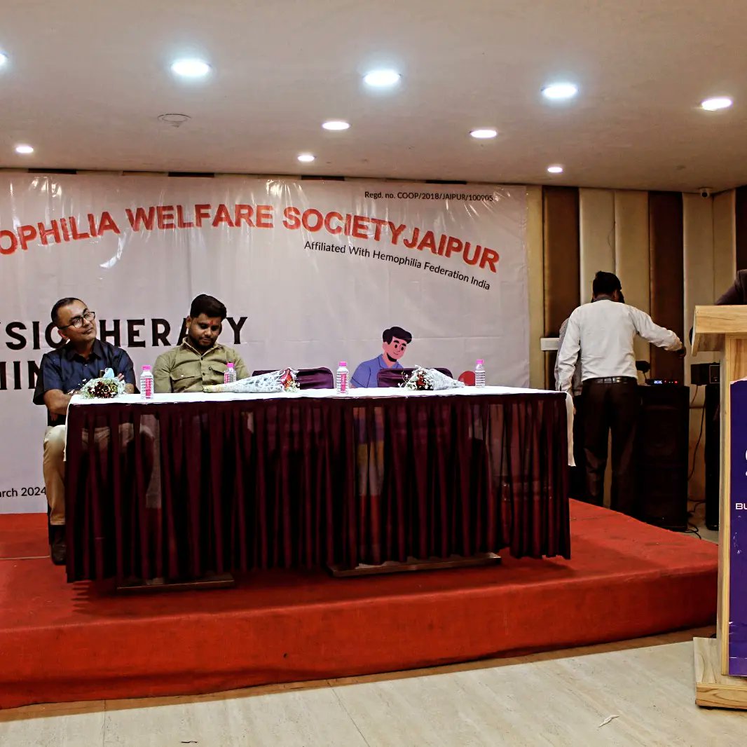 hemophilia_jpr's tweet photo. दिनांक 10 मार्च 2024 को हीमोफीलिया वेल्फेयर सोसायटी जयपुर द्वारा  फिजियोथेरेपी जागरूकता कार्यक्रम आयोजित किया गया था। मुख्य अथिति डॉ.विष्णु शर्मा एवम् धर्म सिंह (RCC NORTH)ने हीमोफीलिया की वर्तमान स्थिति और भविष्य की योजनाओं के बारे में बताया ।
हीमोफिलिया वेलफेयर सोसाइटी जयपुर https://t.co/WezLDNtXsp