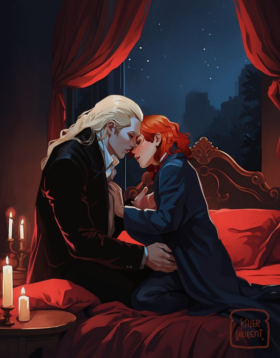 The master and the pupil <3 (Commission)
I remember that Marius loved to see Amadeo dressed in blue 🥹
#armand #amadeo #marius #thevampirechronicles #vampireaesthetic #candles #warm #night #blue #stars #master #digitalart #commission #bloodandgold