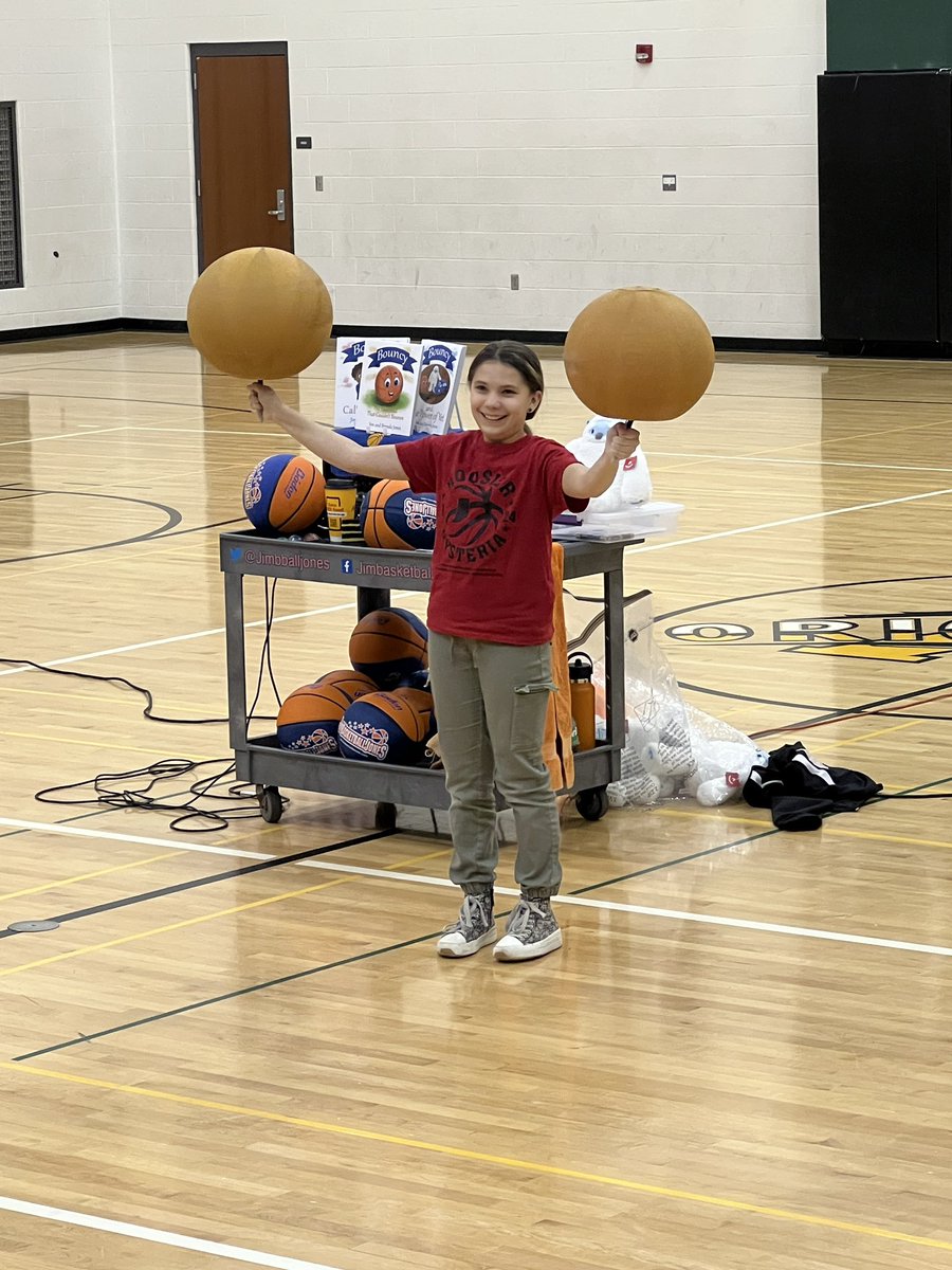 mr_edick's tweet photo. Another Hoosier Hysteria tradition in the books. I remember seeing @jimbballjones as a sixth grader many years ago at West; it’s still just as fun as a teacher! https://t.co/roarSe8YNf