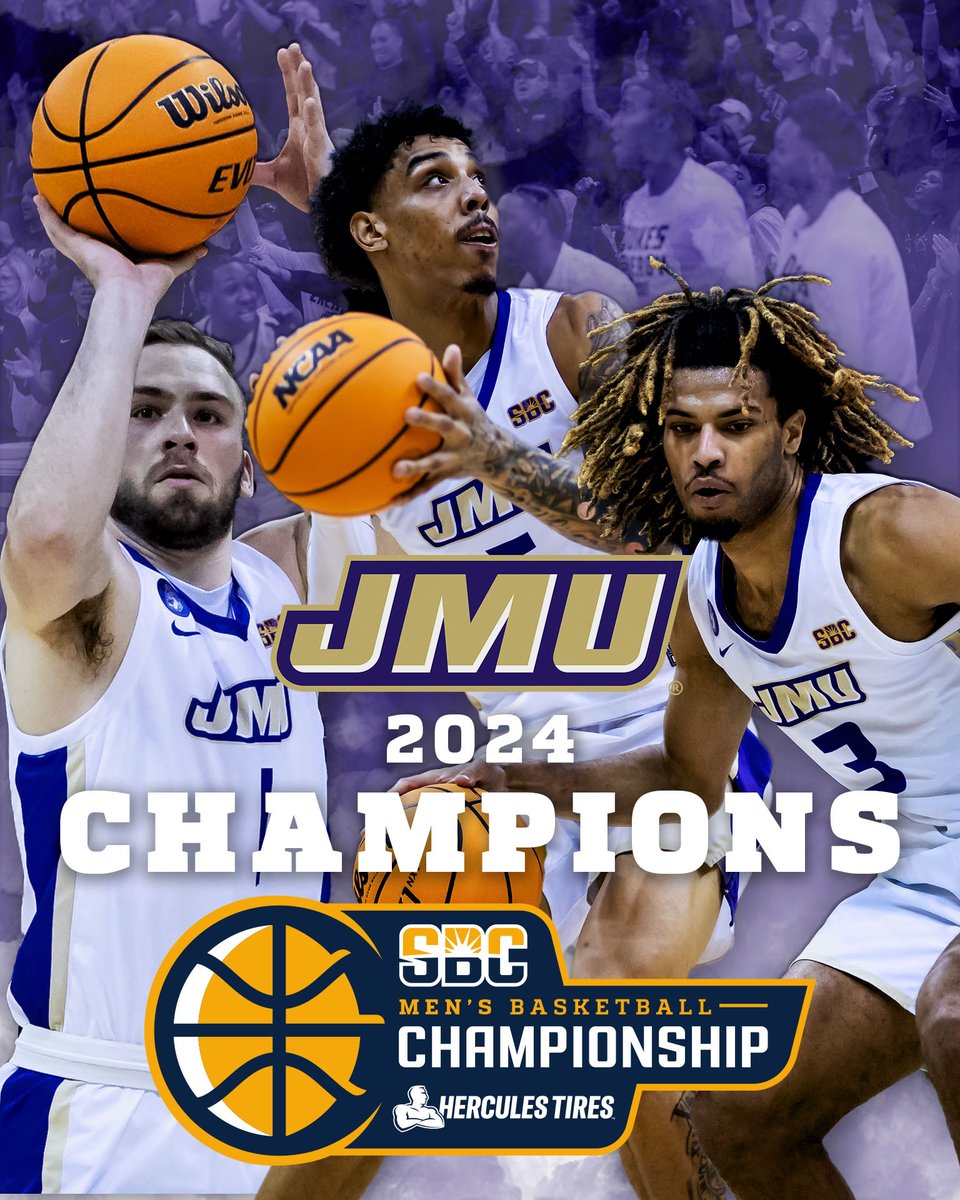 𝗗𝗨𝗞𝗘𝗦 𝗔𝗥𝗘 𝗚𝗢𝗜𝗡𝗚 𝗗𝗔𝗡𝗖𝗜𝗡𝗚. @JMUMBasketball wins its first #SunBeltMBB Championship and punches its first ticket to the Big Dance since 2013. ☀️🏀