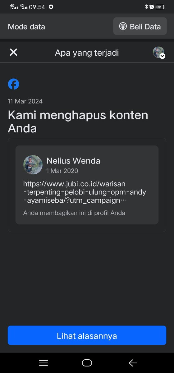 Hallo tuan @Mark Zuckerberg ,@Meta dan Facebook mengapa anda menghapus postingan saya link beritah dari media JUBI JUBI News tentang perjalanan hidup almarhum BPK Andy Ayamseba. Apakah anda sedang bekerja sama dngn pemerintah Indonesia untuk menutupi kejahatan kemanusiaan papua