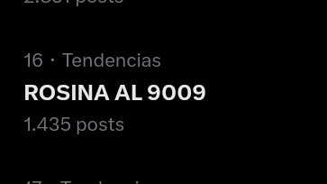 como que ROSINA AL 9009 está en tendencias? kaksjsj BANCO

#GranHermano