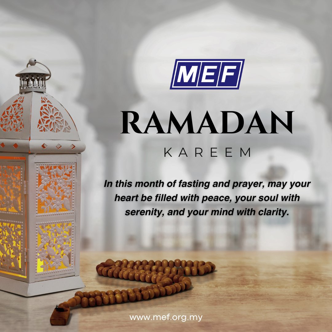 Wishing everyone a blessed Ramadan! 🌙✨ #RamadanMubarak #PeaceAndBlessings #MEF #MEFA #Ramadan