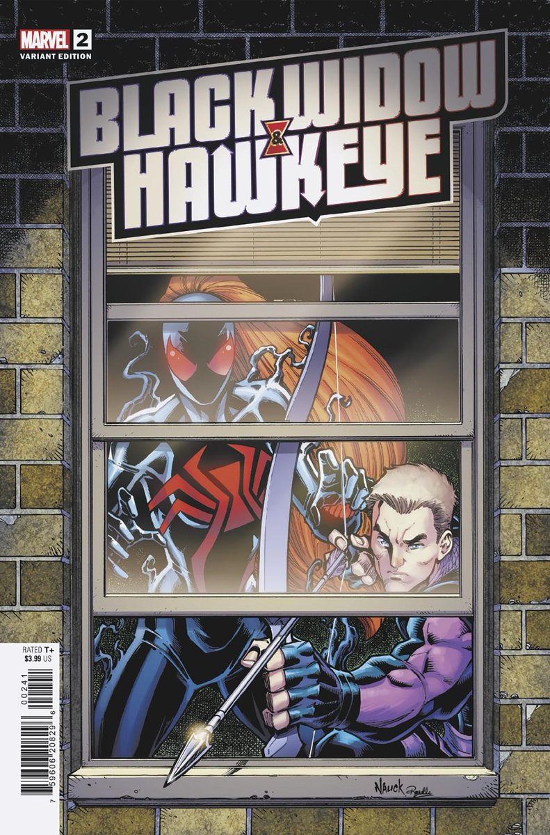 Black Widow & Hawkeye #2 Windowshades variant by @ToddNauck 
April 17th