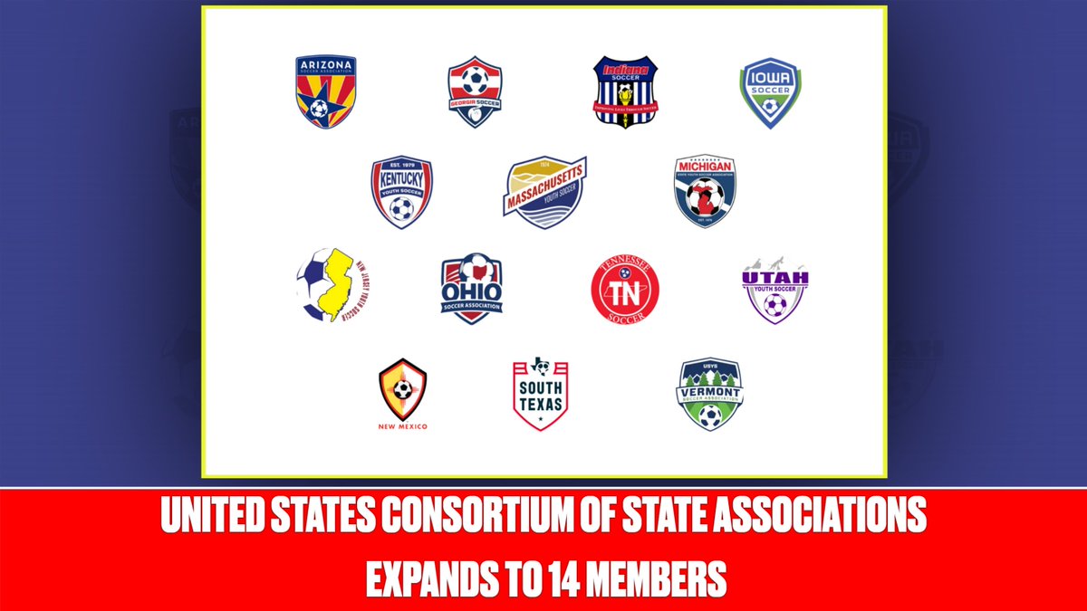 The United States Consortium of State Associations (USCSA) announces its expansion to include an additional seven-member state associations, bringing its current total membership to 14 state associations, representing more than 800,000 players. bit.ly/4c7CHxk