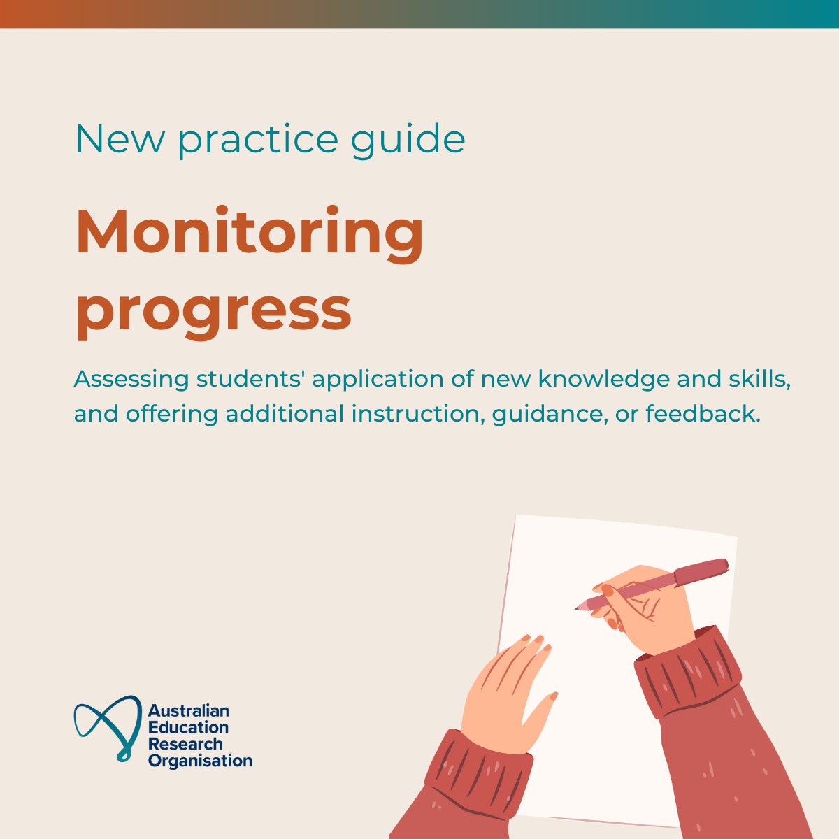 Monitoring students’ progress is crucial for effective teaching. Our new guide explores practical, evidence-informed approaches to checking for understanding. View now on the AERO website: edresearch.edu.au/guides-resourc…