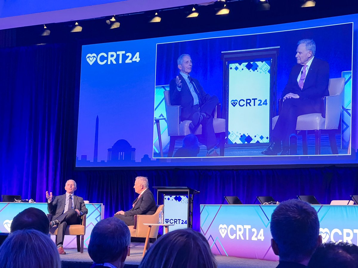 And it’s a wrap. @CRT_meeting was the first conference I attended and was welcomed by the amazing cardiology family. Always a phenomenal experience, this year’s fellows debate and @Dr_AnthonyFauci keynote address were unforgettable #CRT2024 @ron_waksman @crfheart #CardioTwitter