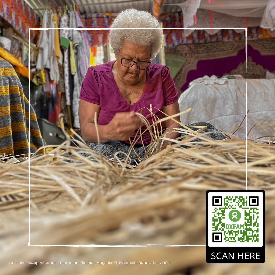 Our new report on unpaid care work reveals that Fijian women perform 9.5 hours of unpaid care work every day while Fijian men in contrast perform an average of only 2-3 hours unpaid care work. Read the full report below or scan the QR code: qrco.de/oxfampacific