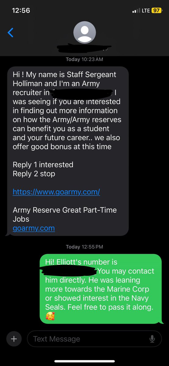 jigsawgirl1's tweet photo. Having kids is fun they said. Until the military recruiters go to his school handing out Subway coupons to everyone who signs up to get information. My damn kid gives MY number & Iβve been getting texts & calls for months.
Mama bear just found the fun! @EliLeoTate #18now π€£ https://t.co/VDovQZprA8