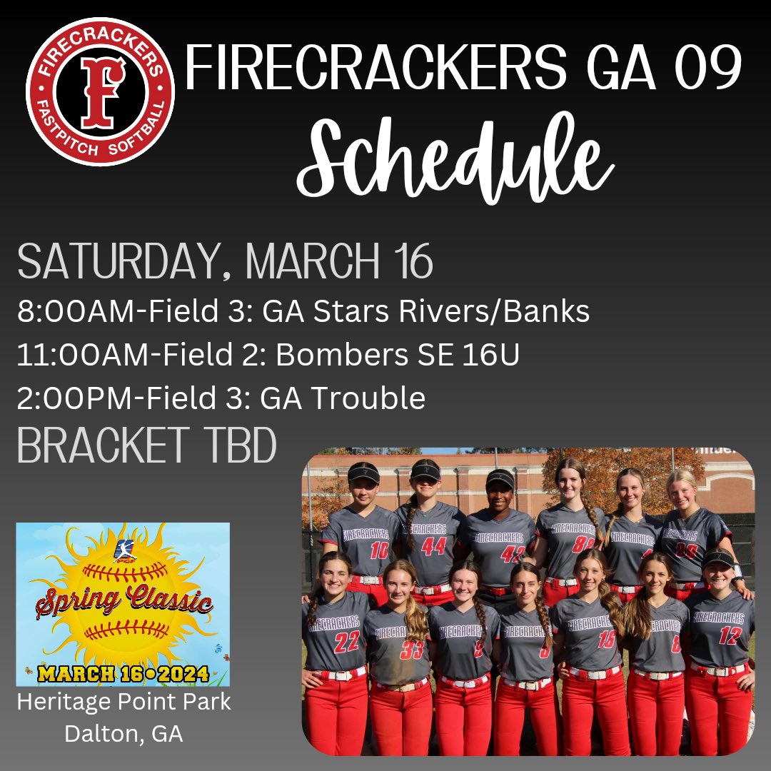 CoachMelPawlish's tweet photo. Schedule drop…
@AdiRosePawlish @alyssamich44 @BaileyGroover09 @EricRountree6 @ReeseRountree33 @n_bierschenk @SadieSmith2028 @BattenAvery16 @morganmixon42 @amdefore @rayanna8809 @AbigailChan27 @BattenAvery16 @FirecrackersGe1 https://t.co/j1KfDoVv78
