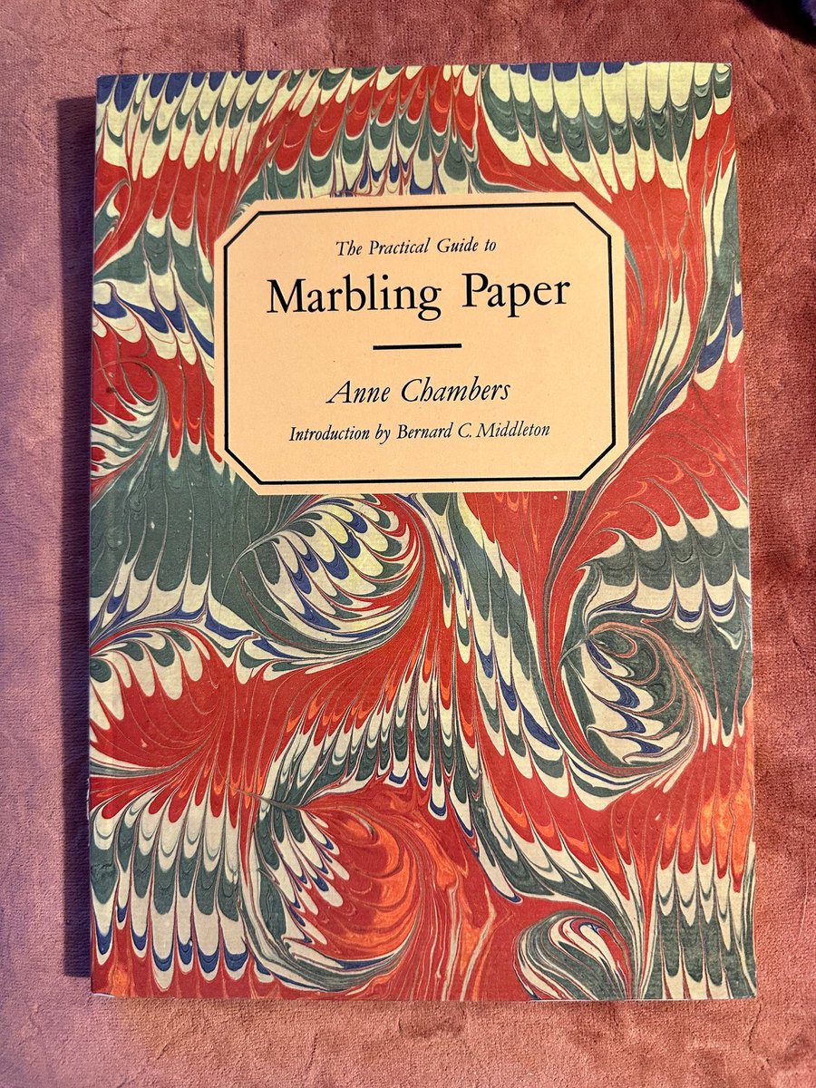 SunnyinKansas99's tweet photo. New in the @etsy shop tonight! 

Beautiful crisp copy of The Practical Guide to Marbling Paper by Anne Chambers craft book 

https://t.co/fvhJIfCwfu https://t.co/ghS1fjqE0P
