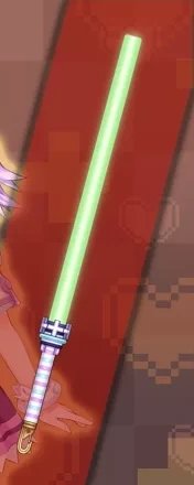 nerdycandidate's tweet image. ⠀
⠀ ⠀⠀Okay! Check it out— .ᐟ

(She pulls a familiar green energy sword. Actually, it looks insanely familiar. Is this a reference or something .ᐣ.ᐟ)

It's a sword of pure energy .ᐟ But when you wield it, you can use telekinetic powers .ᐟ
⠀
⠀