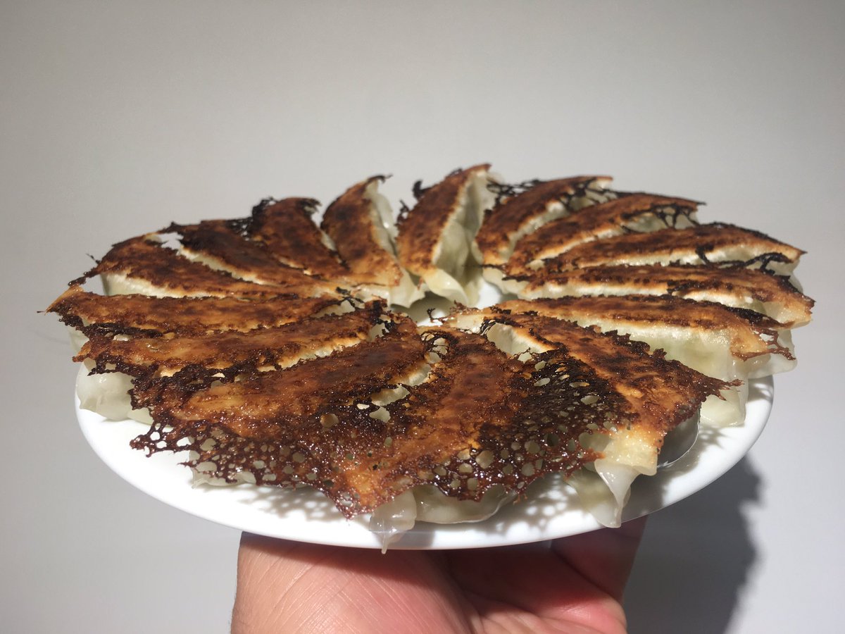 本日1枚目❗️アフロきゃべつ餃子
焼き餃子