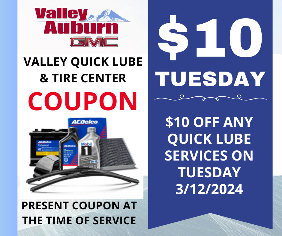 Valley_GMC's tweet photo. 🚗💰 Don't miss out on $10 Tuesday at the Quick Lube and Tire Center! This Tuesday, March 12th, enjoy $10 off any service, and the best part? 💥NO APPOINTMENTS💥 are needed!
#QuickLube #TireCenter #SpecialOffer #NoAppointments #AutoCare #TenDollarTuesday #CouponSavings https://t.co/AgYF1vwYkv