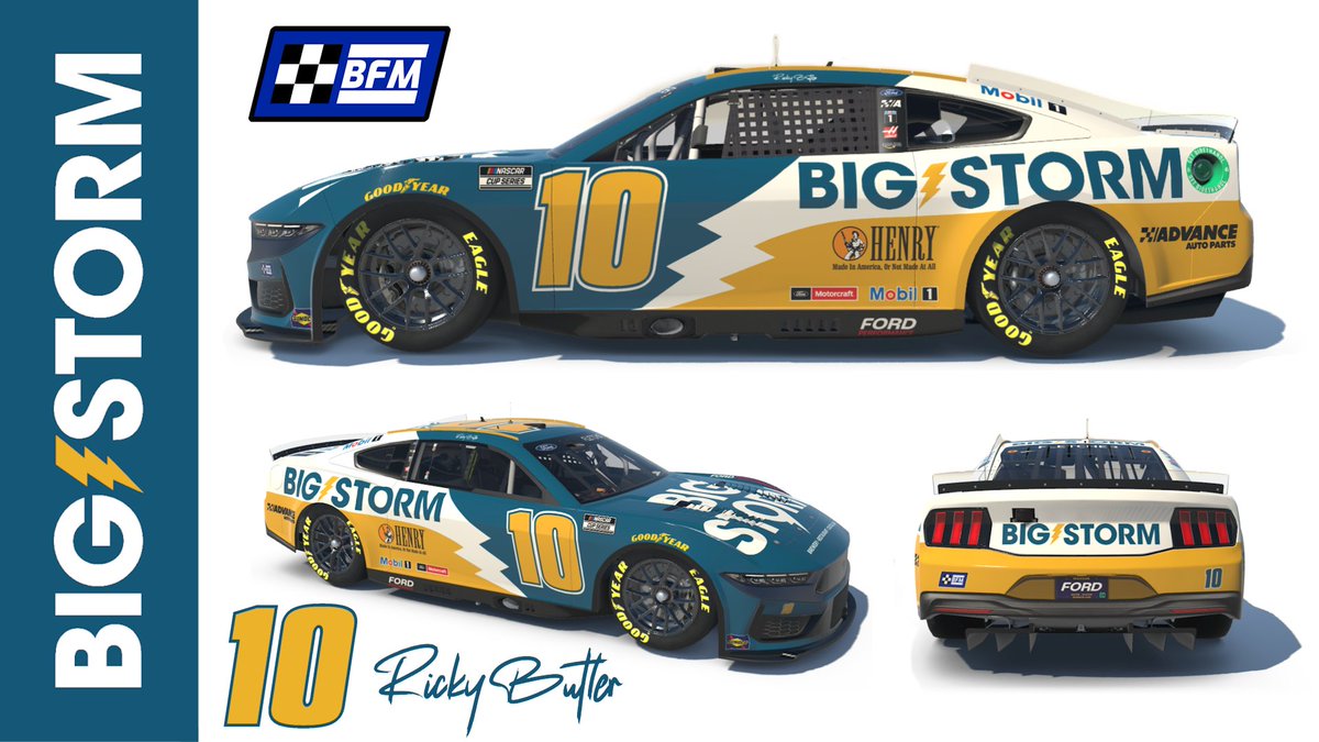 New look on the can, new look on the car! 🍻⚡

<a href="/RB_BFM_10/">Ricky Butler</a> and <a href="/BigStormBrewing/">Big Storm Brewing and Distilling Co</a> strike with a bold new look for 2024