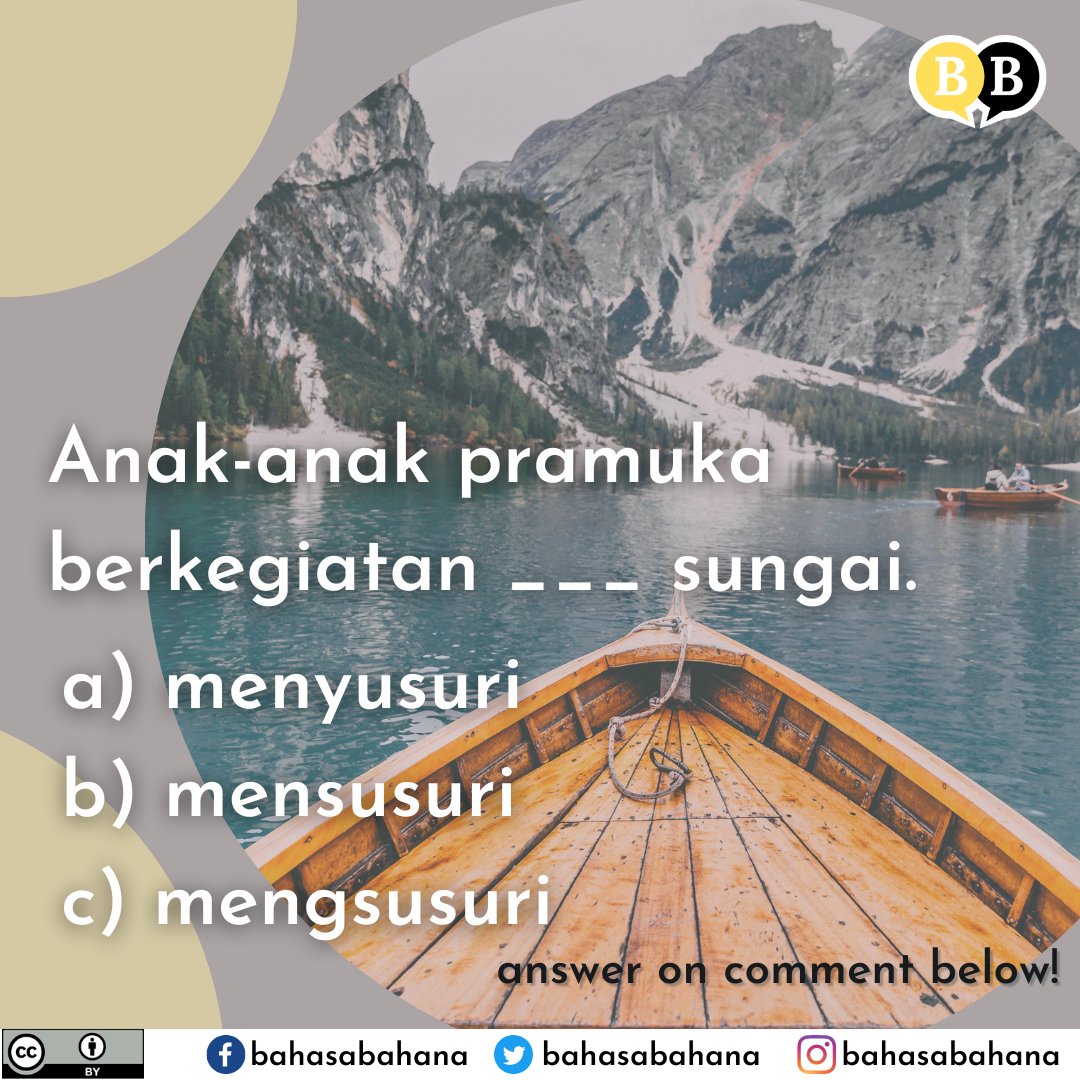 [Bahasa Indonesia Challenge]
.
What is your Indonesian level now? Let's learn Indonesian to speak with locals and write your answer in the comment to get the key answer!
.
#learninglanguages #BIPA #softdiplomacy #culturaldiplomacy #learningindonesian #similarword #langtwt