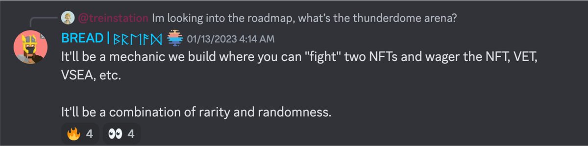 FIVE DAYS BEFORE THE HIGHEST VEKING SALE EVER

I REMINDED YA'LL THAT THE RARITY OF YOUR NFT WILL MATTER IN THUNDERDOME

REMEMBER: "VEKINGS CORE BENEFITS ARE DERIVED FROM THE DEV WORK OF SKOL LABS"

EXPLAINS WHY $VSEA/VEKINGS DROPPED 90-95%

 VALUE TIED AND DEPENDED ON OUR SUCCESS