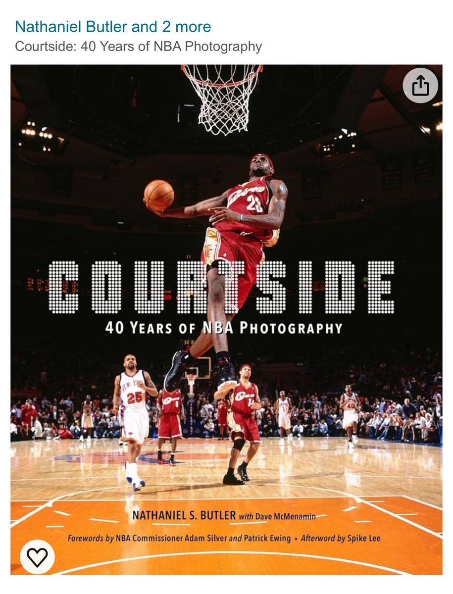 An absolute monster of a book coming our way in September from the great @natlyphoto 📸 With a cover shot of LeBron James playing at MSG during his Rookie season. Foreword by Adam Silver and Patrick Ewing. Afterword by Mars.
