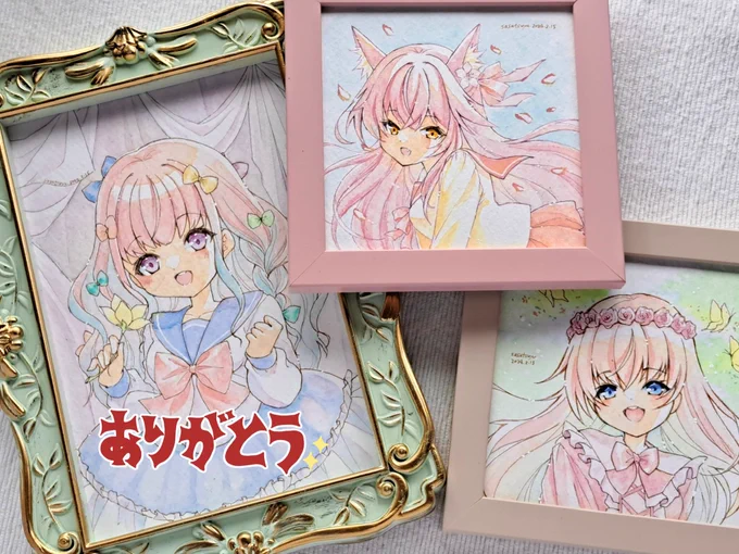鎌倉MONA様『パステルカラー展』本日はギャラリーおやすみですが通販はご利用いただけます。原画をご覧になりたい方は木曜日までしばしお待ちを… 