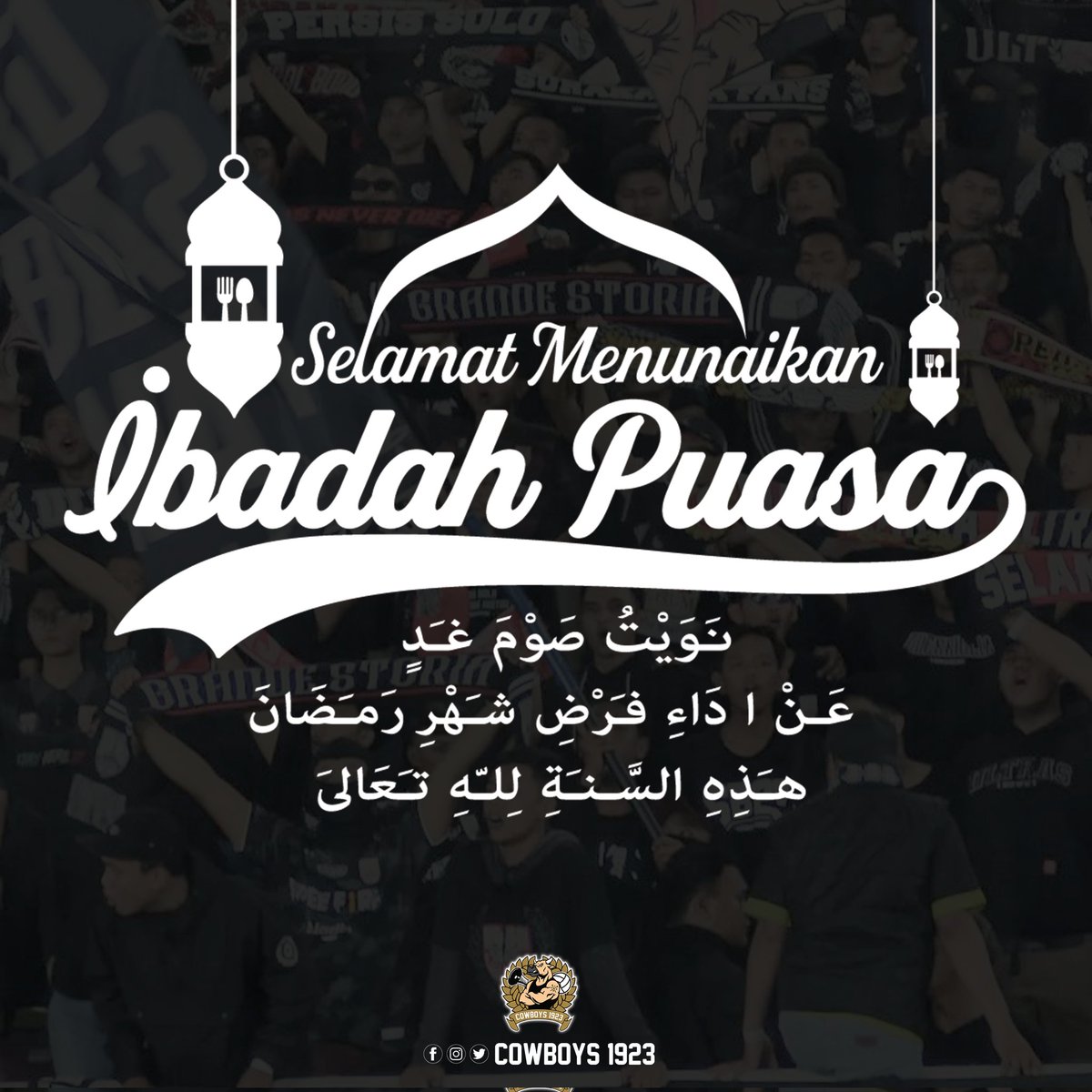 Selamat Menunaikan Ibadah Bulan Puasa untuk yang menjalankan, Dukung Persis Jangan Lupakan Ibadahmu 🙏

#PersisSolo #ultras1923 #Cowboys1923